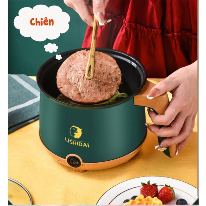 Nồi lẩu điện hm18cm shanban có lồng inox