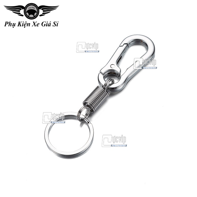 [HCM]Móc Khóa Xe Hơi Xe Máy Inox Xi Vàng MS3346