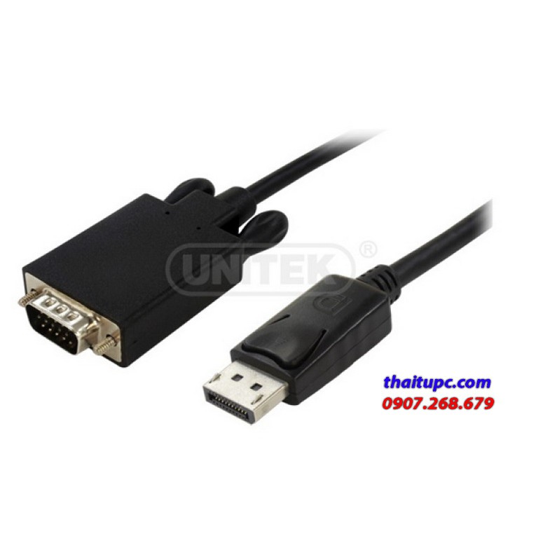 Cáp Displayport - VGA 1.8m Unitek (Y 5118F) (M)