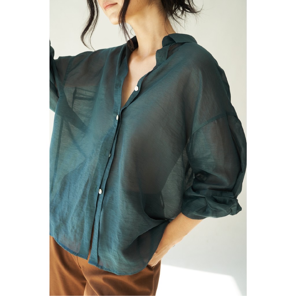 Áo sơ mi lụa xước 2ND DATE TOP036DF