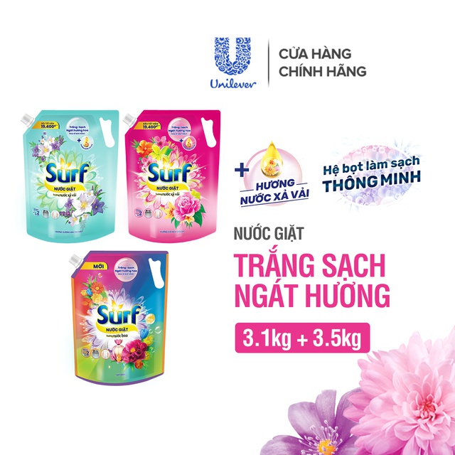 Nước Giặt Surf Túi 3.3kg
