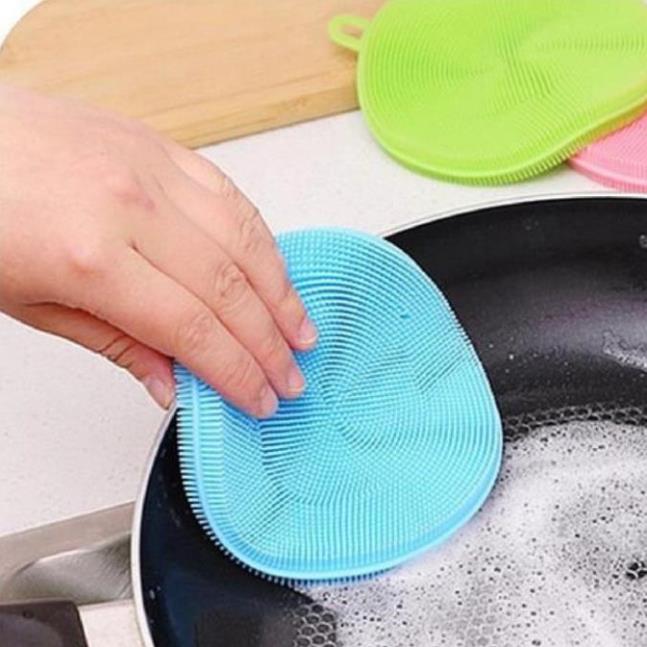 Miếng Rửa Chén Bát Silicon Siêu Sạch