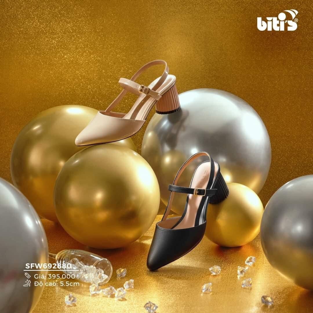 [GIÀY NỮ ]Giày Bít Gót Rời Nữ  SFW575880 DEN (Đen)