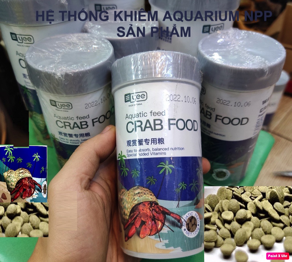 Thức ăn cho ốc mượn hồn - cua cảnh THƯƠNG HIỆU YEE