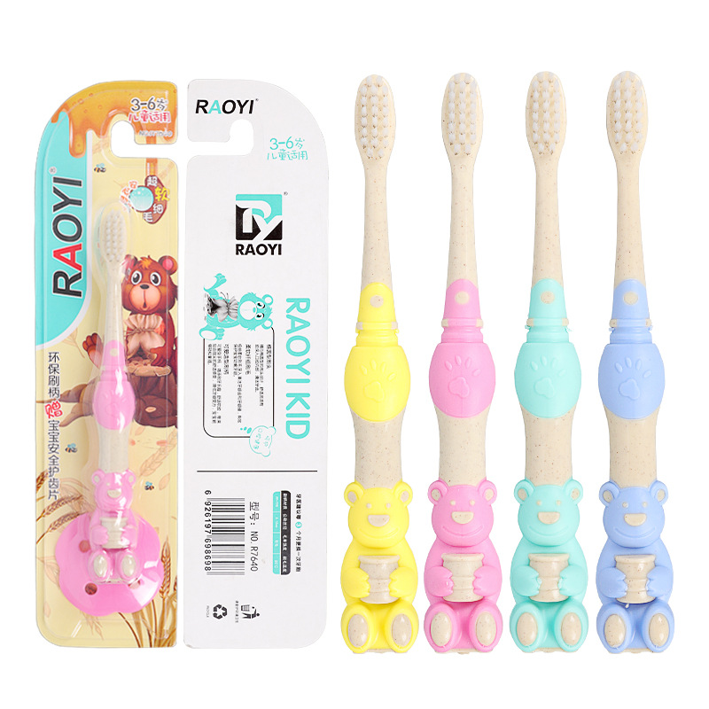 Toothbrush brush for baby shaping gáu-cute rabbit (nhiều màu)-[bàn chải brushing, bàn chải massage, bàn chải brushing điện, bàn chải Automatic toothpaste]