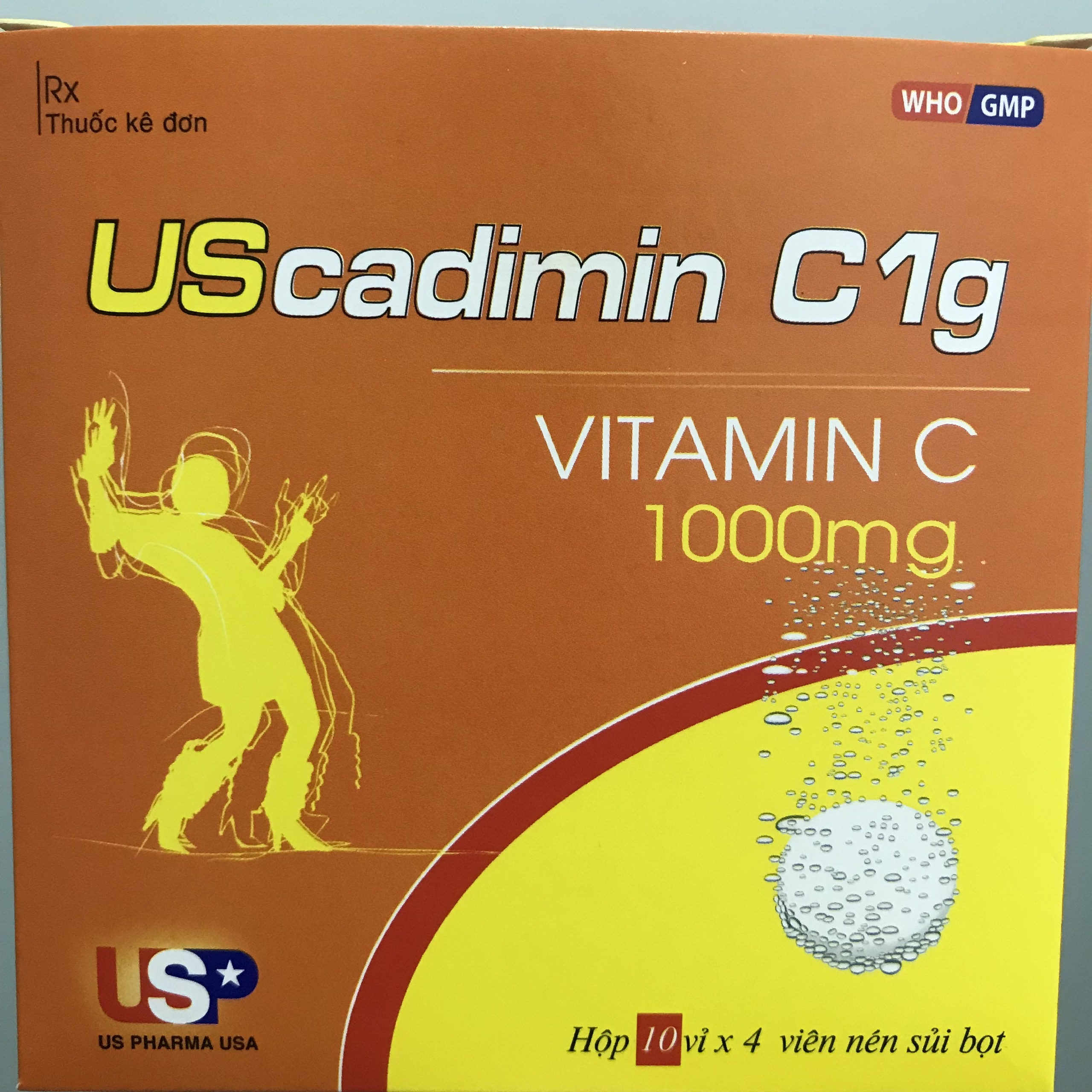 Viên nén sủi Vitamin C 1000mg [Hộp 40 viên]
