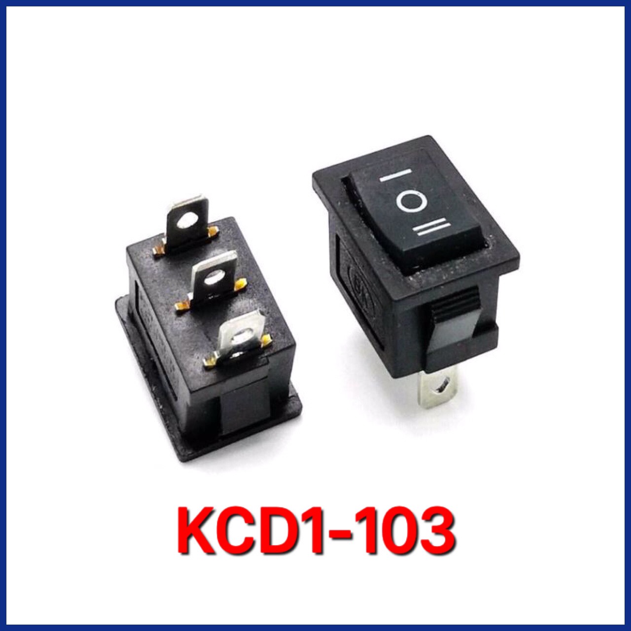 Công tắc bập bênh 3 chân KCD1-103 6A-250V