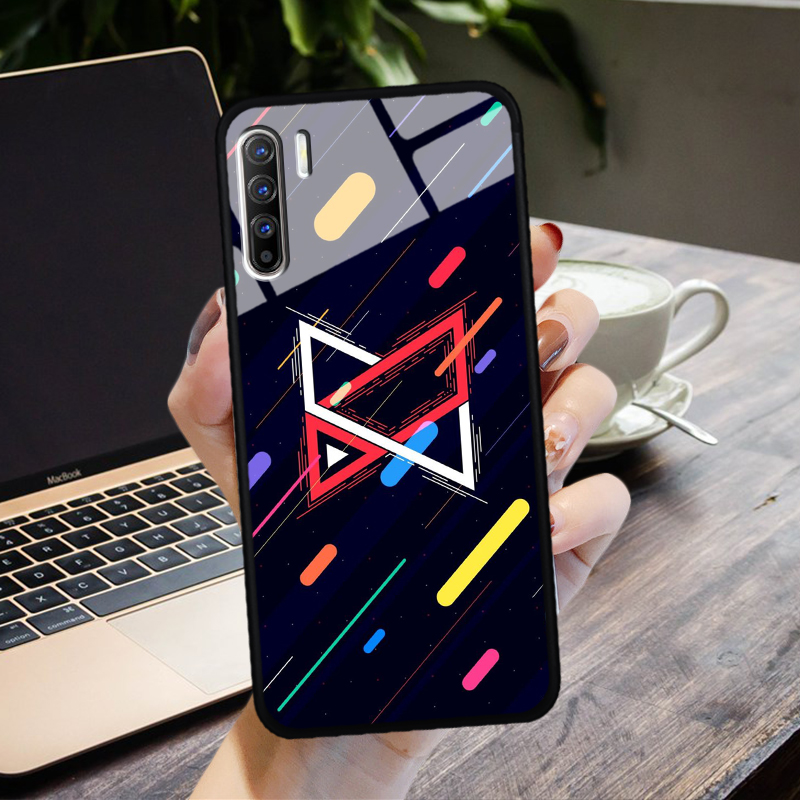 Ốp lưng kính oppo reno 3 4g / a91 in 3d ver 3
