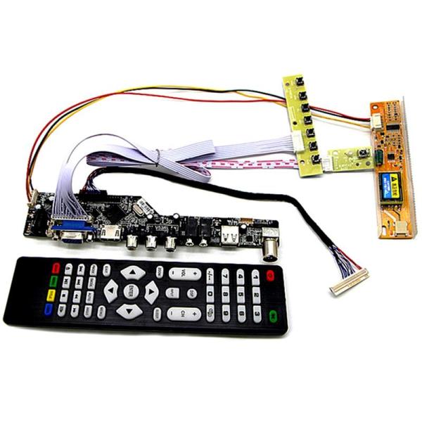 Tv+Hdmi+Vga+Av+Usb+Audio Tv Lcd Driver Board 15.4 Inch Lp154W01 B154Ew08 B154Ew01 Lp154Wx4 1280X800 Lcd Controller Board Diy Kits