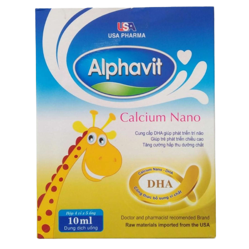 Nước Siro Alphavit Calcium Nano bổ sung canxi cho bé