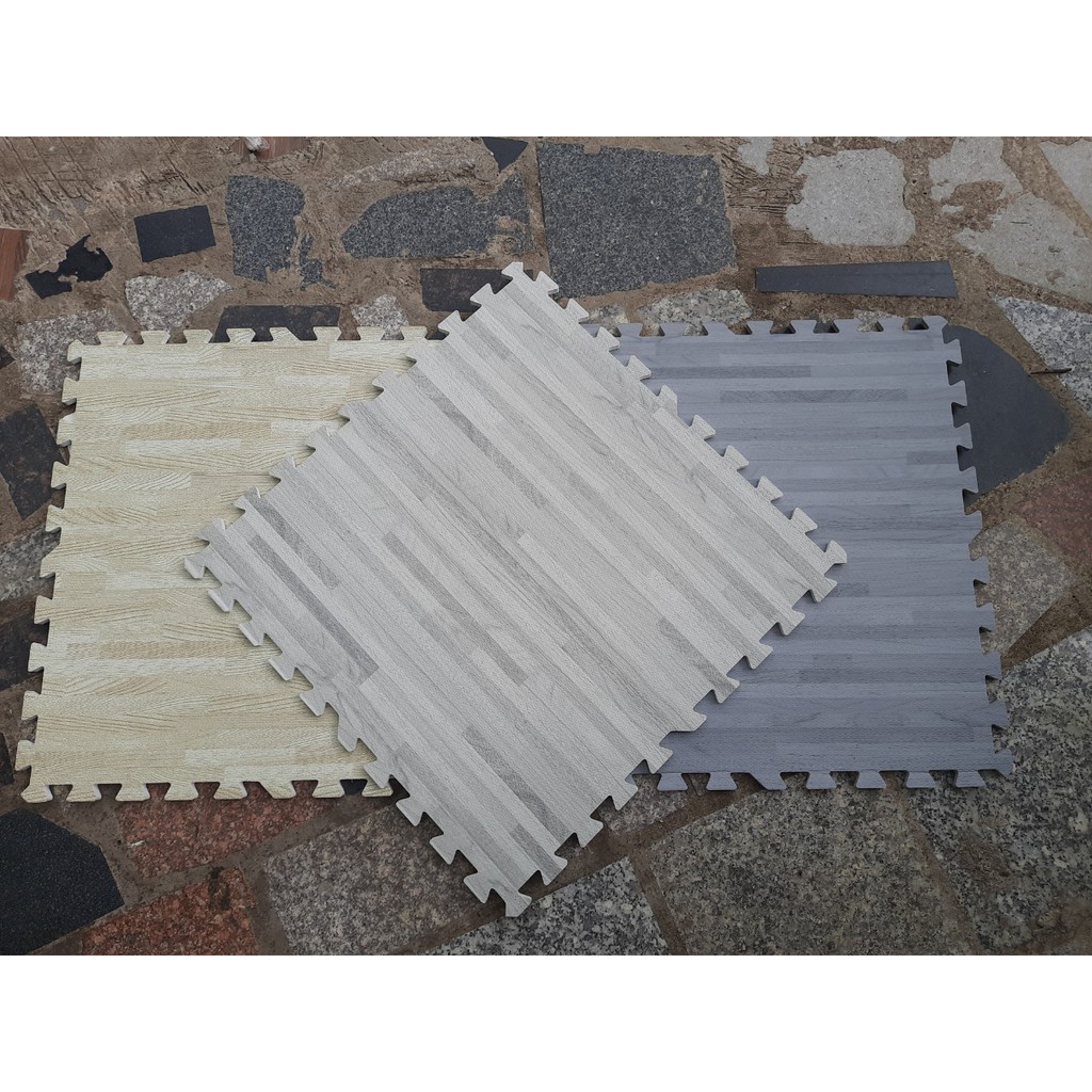 THẢM XỐP LÓT SÀN VÂN GỖ SIZE 60cm x 60cm