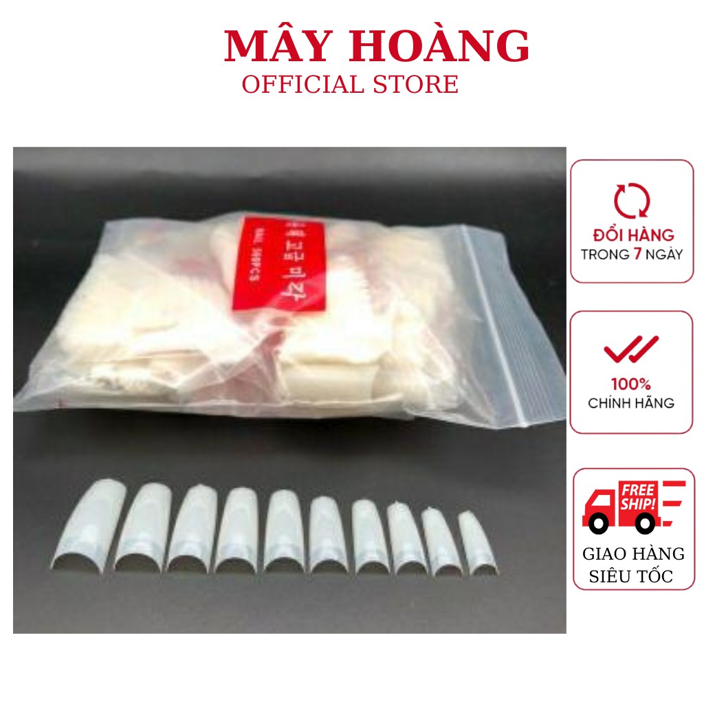 Móng nối fom vuông Màu đục ( bịch 600 móng)