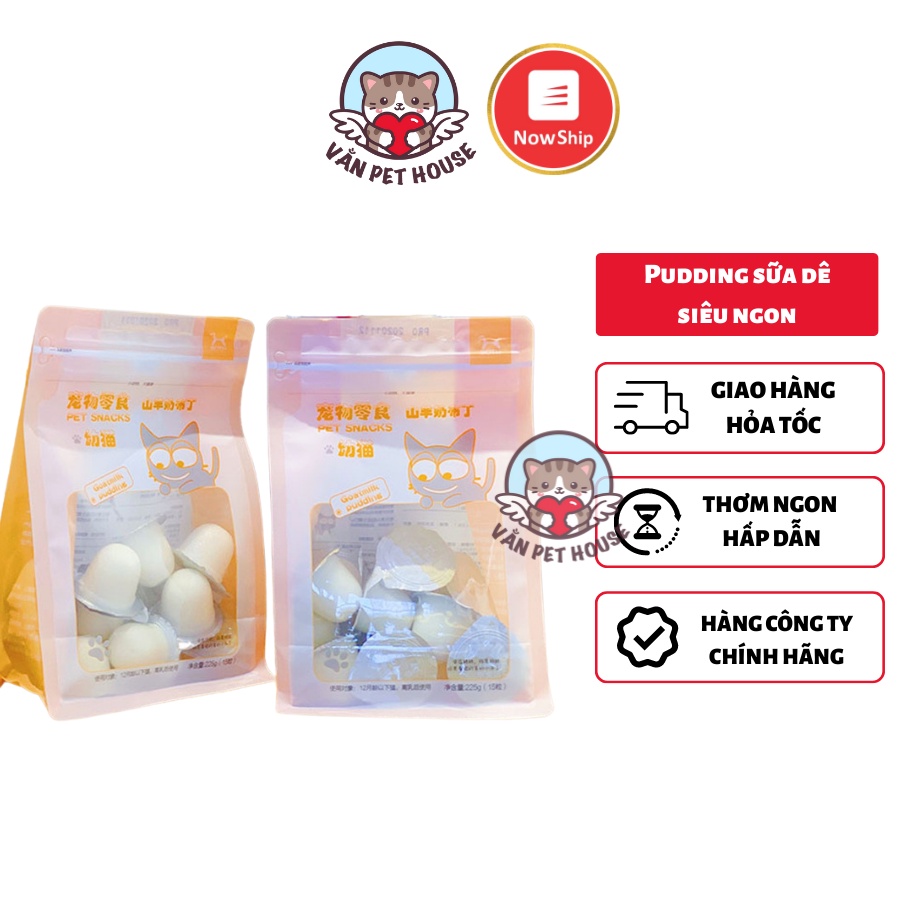 Viên Pudding Sữa Dê Cho Mèo Thơm Ngon Bổ sung Canxi