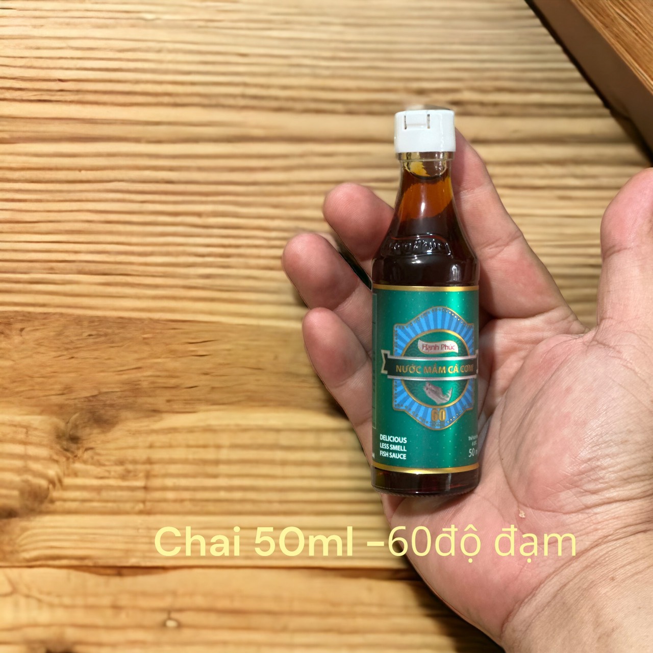(01 Chai)Nước mắm Hạnh Phúc 60 độ đạm chai 50ml - Nước mắm có nguồn gốc từ Phú Quốc