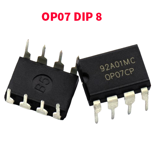 Ic chức năng opamp op07 chân cắm dip8