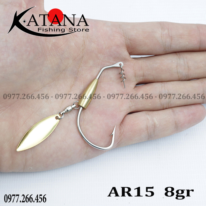 Lưỡi móc mồi mềm Ar15 - Lưỡi Nhái Sống Thủ Công