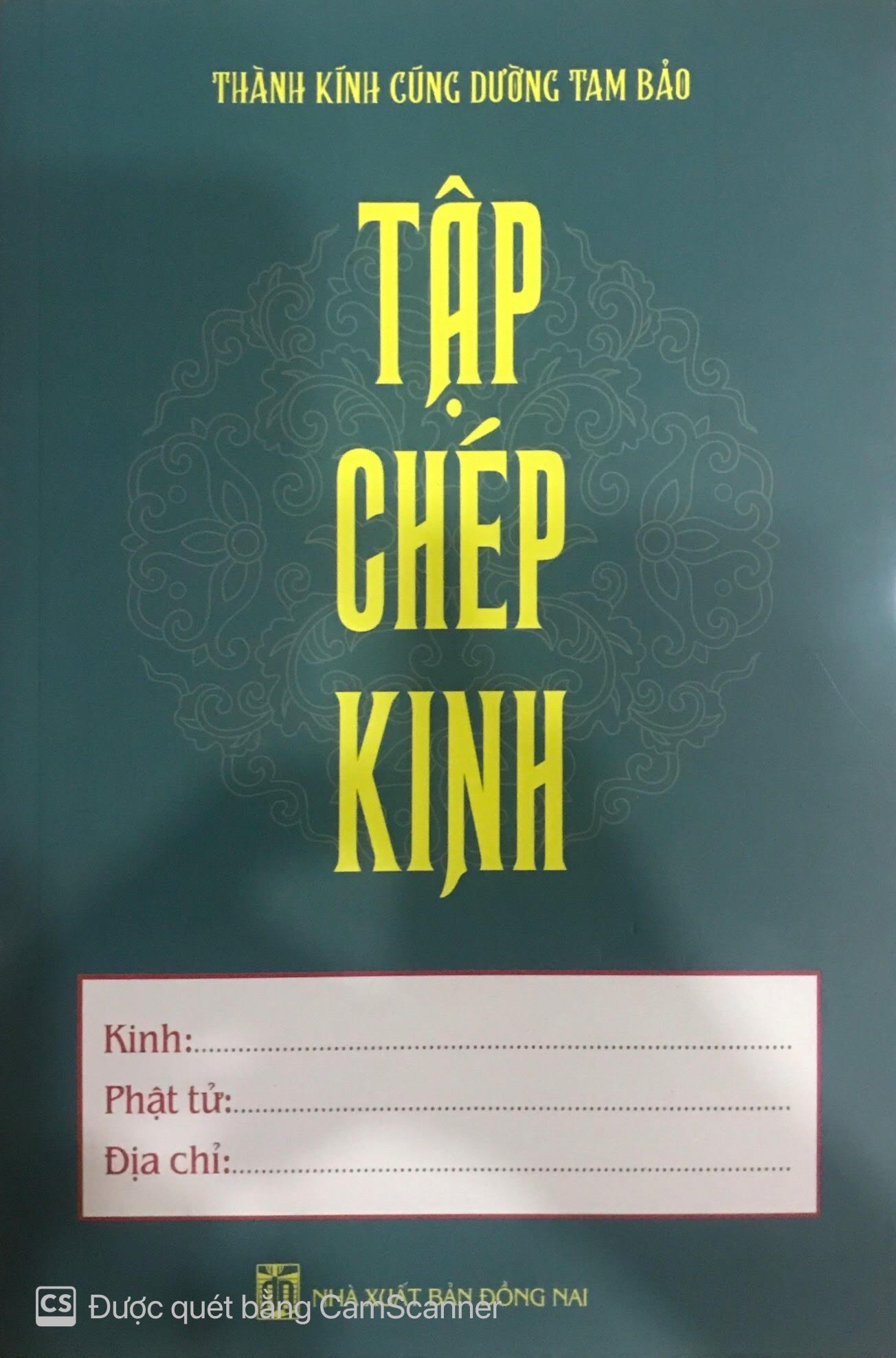 Tập chép kinh - vở chép kinh - dùng để chép tay các loại kinh phật