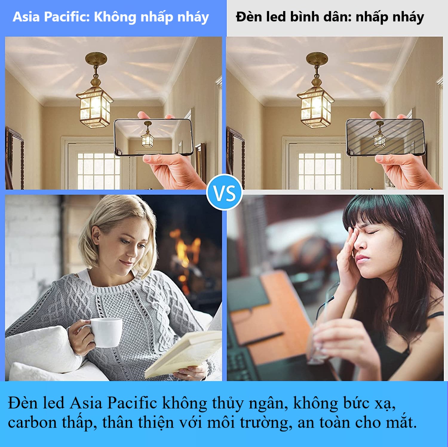 Bóng đèn led bulb Asia Pacific Lighting 5W (bóng đèn led búp tròn)