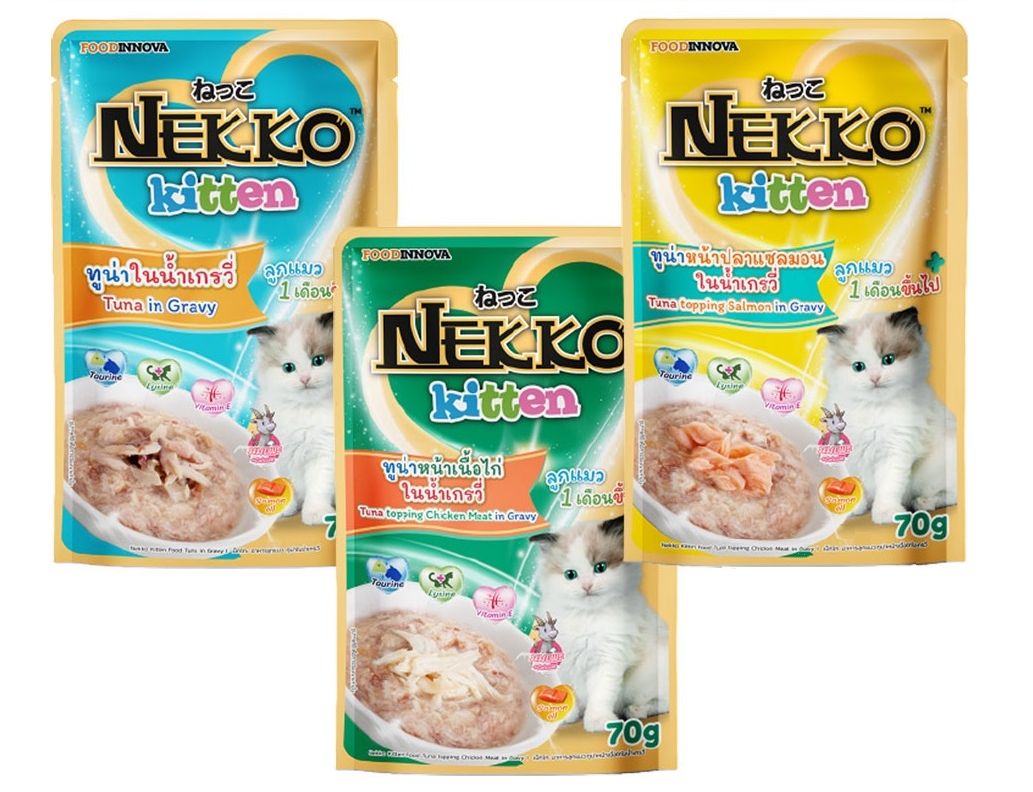 Combo 12 gói Pate Nekko gói nhập khẩu Thái Lan 70gr