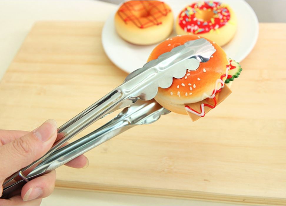 Kẹp inox gắp thức ăn, gắp đá, gắp đồ nóng
