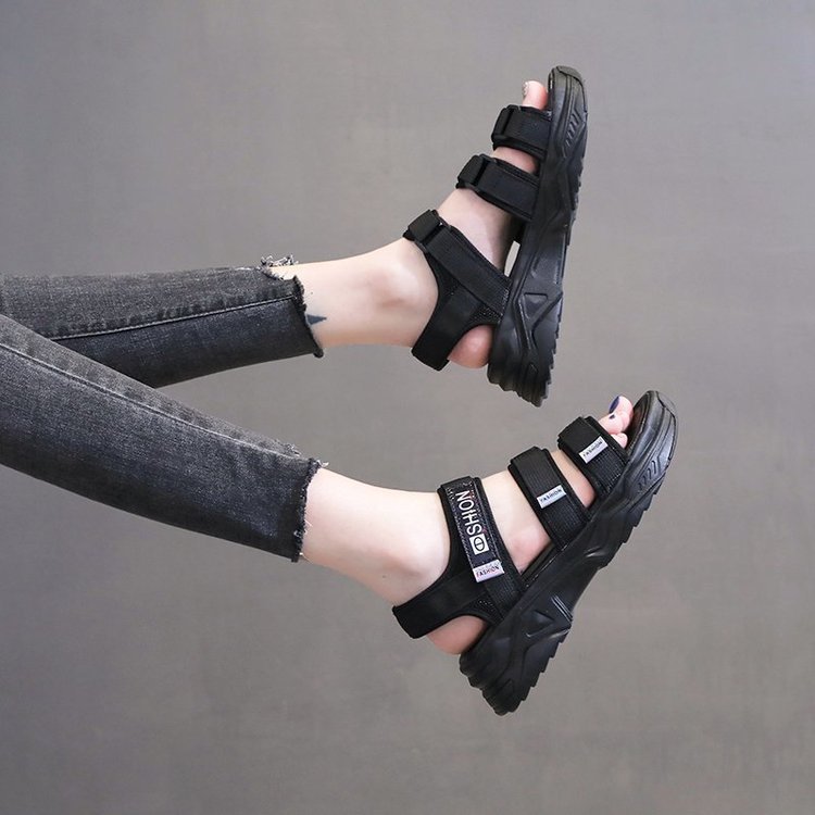 (Hàng xịn) Dép  Sandal nữ ulzzang đế bánh mì A36