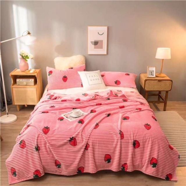 Chăn tuyết nhung tăm siêu mềm mịn - kt: 2m*2m3