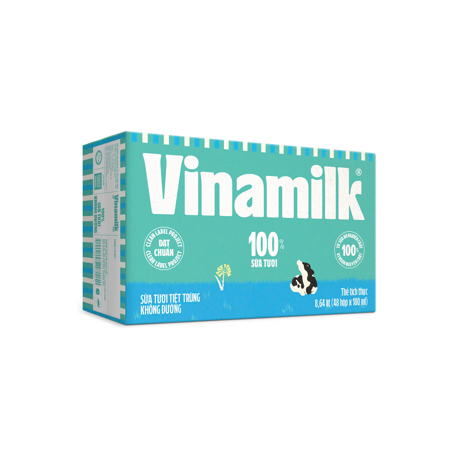 [Date 7.2025] Thùng 48 hộp sữa tươi Vinamilk 180ml