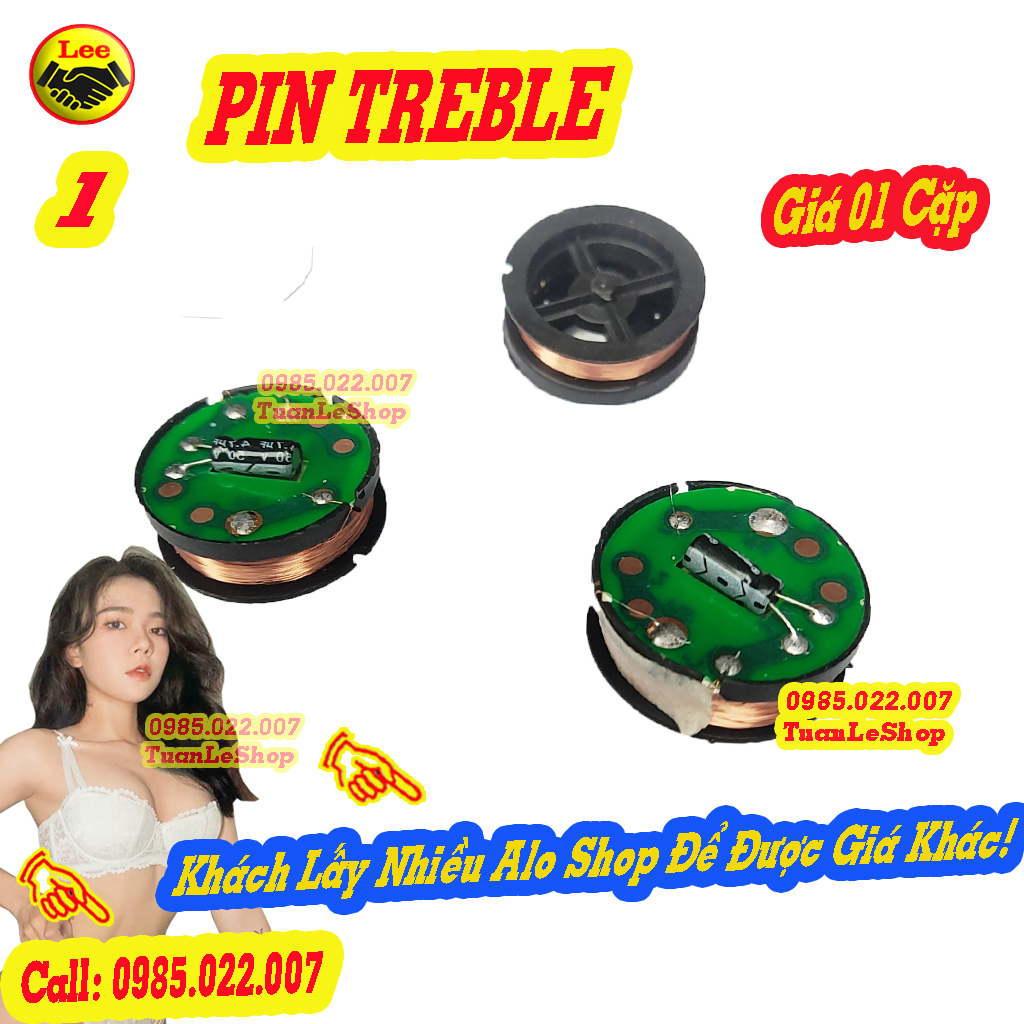 Pin loa treble thạch anh – pin sieu tep – giá 02 chiếc