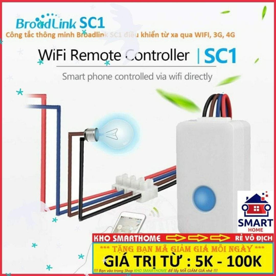 Công tắc thông minh Broadlink SC1 điều khiển từ xa qua WIFI, 3G, 4G