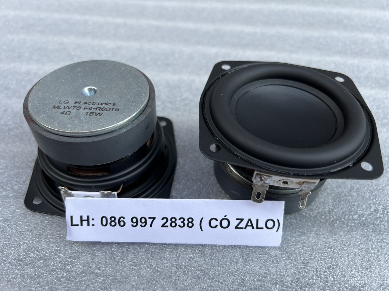 Củ loa trung trầm (Mid bass) LG 3inch 8cm 4Ohm 15W chuẩn , diy loa bluetoothh, loa máy tính