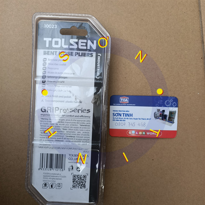Kìm nhọn cong 6 inch (công nghiệp) Tolsen 10023
