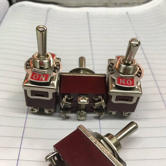 Công tắc nguồn nâu 203 - 3 chế độ combo 5 cái