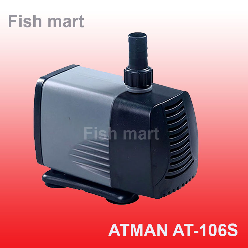 Máy bơm tăng áp - Máy bơm hồ cá tiết kiệm điện Atman AT-106S 72W, 4000l/h loại tốt - Hàng mới nhất 2017, BH 1 đổi 1 ( Đen)
