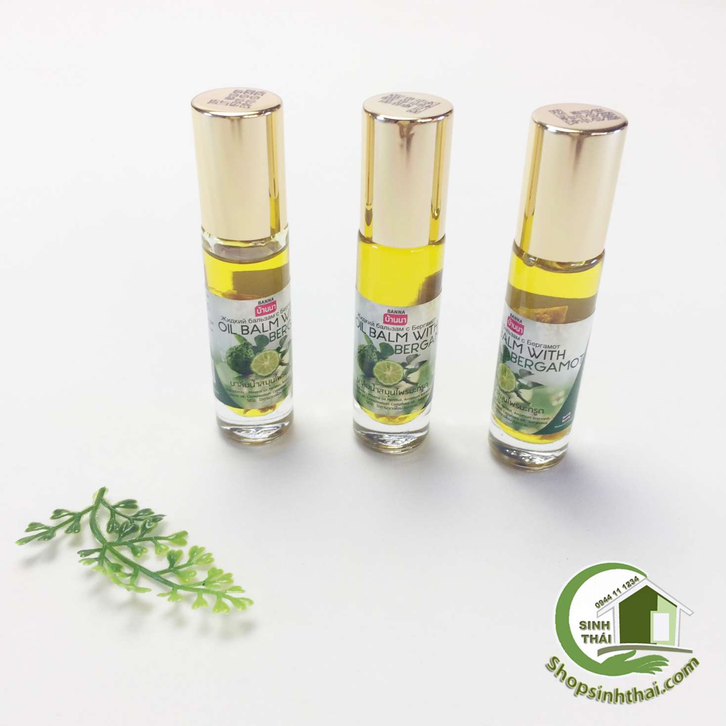 [HCM]Dầu gió lăn Thái Lan - dầu hít bạc hà chanh 10ml