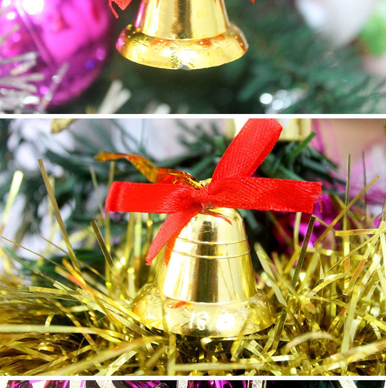 Set chuông vàng treo trang trí cây thông noel