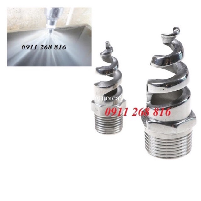 Đầu phun nước dạng xoắn ốc 21mm