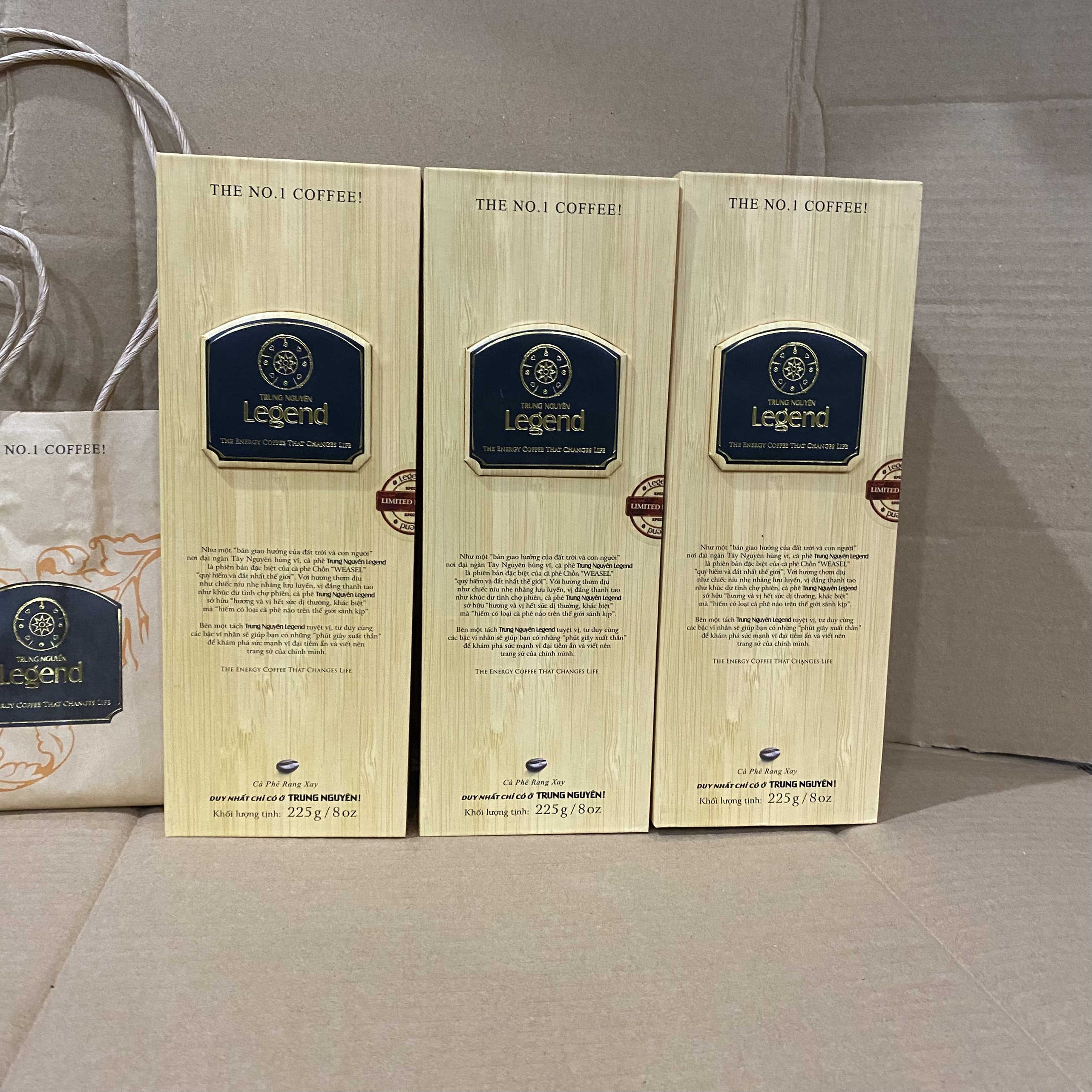 CÀ PHÊ CHỒN LEGENDEE TRUNG NGUYÊN (225GR/ HỘP) LÀM QUÀ TẶNG ( Date - 8/2024)