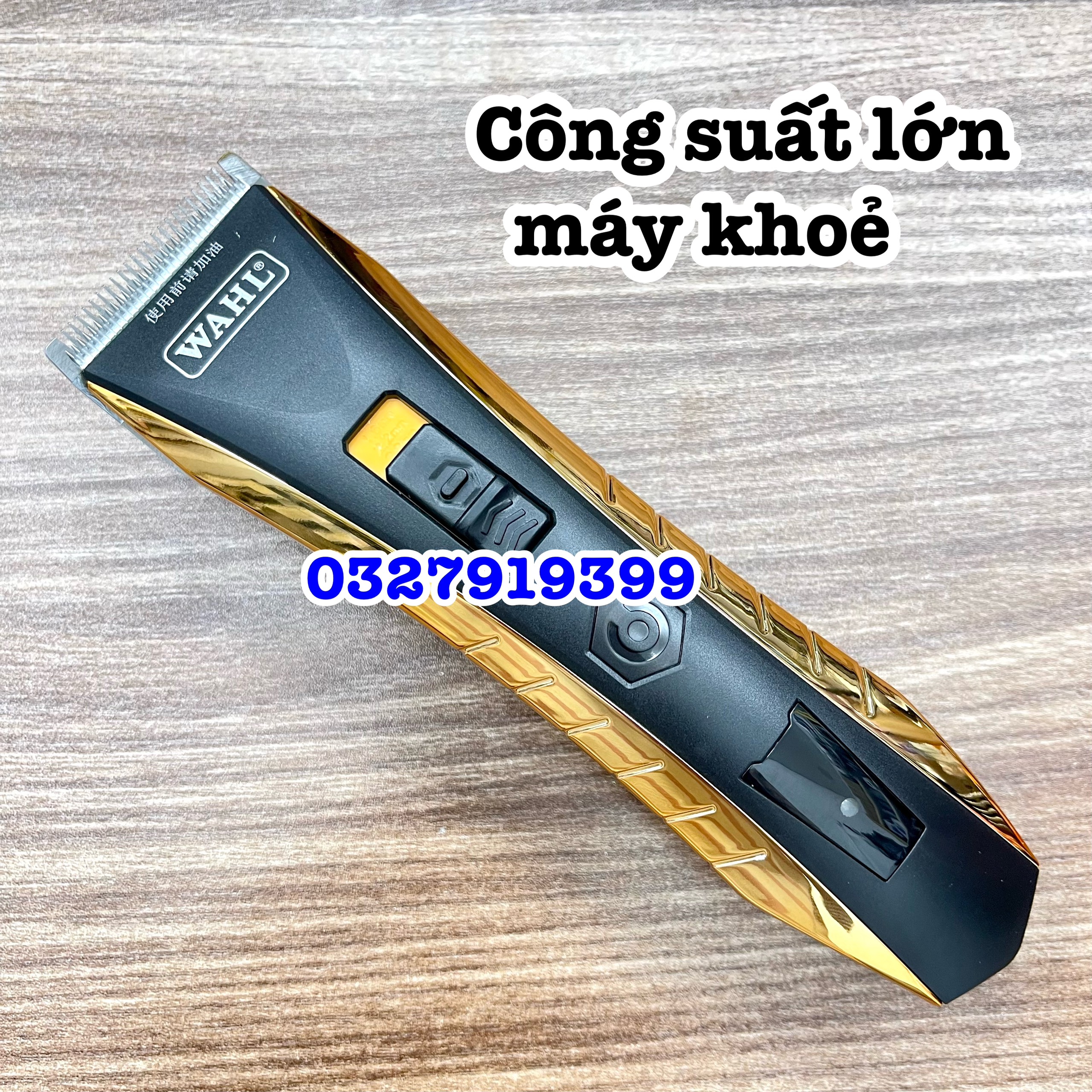 Wahl Tông Đơ Cắt Tóc Chính Hãng WAHL 2222 - Chuyên Nghiệp, Động Cơ Mạnh Mẽ, Lưỡi Thép Cao Cấp, Sử Dụng 260 Phút Liên Tục, Pin Lithium 1000mAh, Bộ Sản Phẩm Bao Gồm 4 Cữ Nhựa