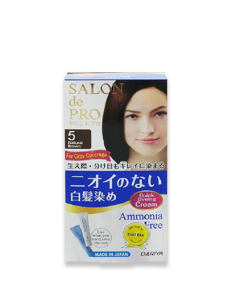 Kem Nhuộm Tóc Phủ Bạc Salon De Pro 5 (Màu Nâu Tự Nhiên)
