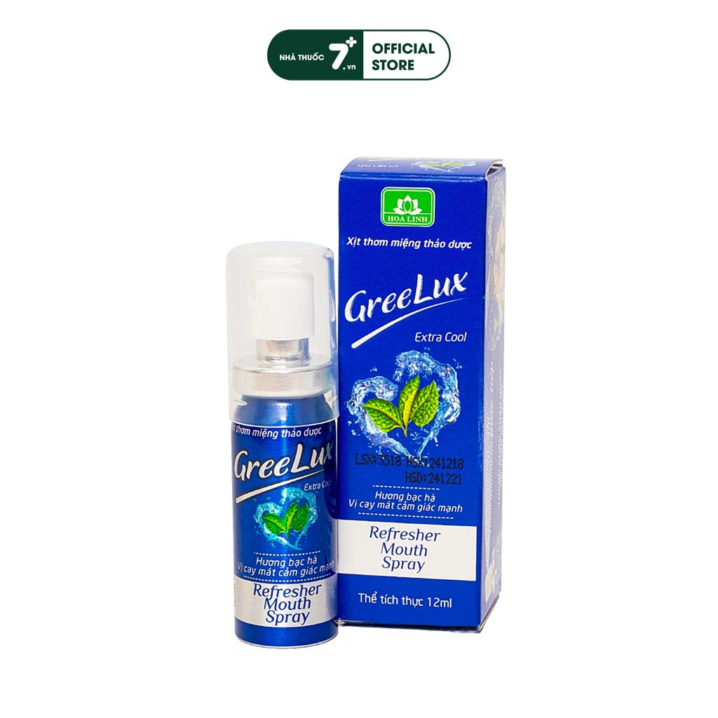 Xịt thơm miệng Greelux - chai 12ml
