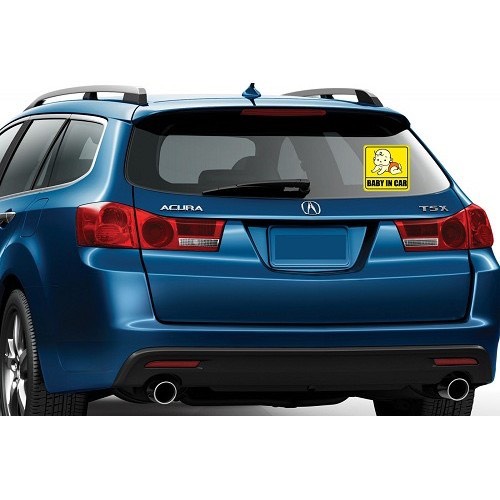 Tem/Miếng dán phản quang xe ô tô Baby In Car