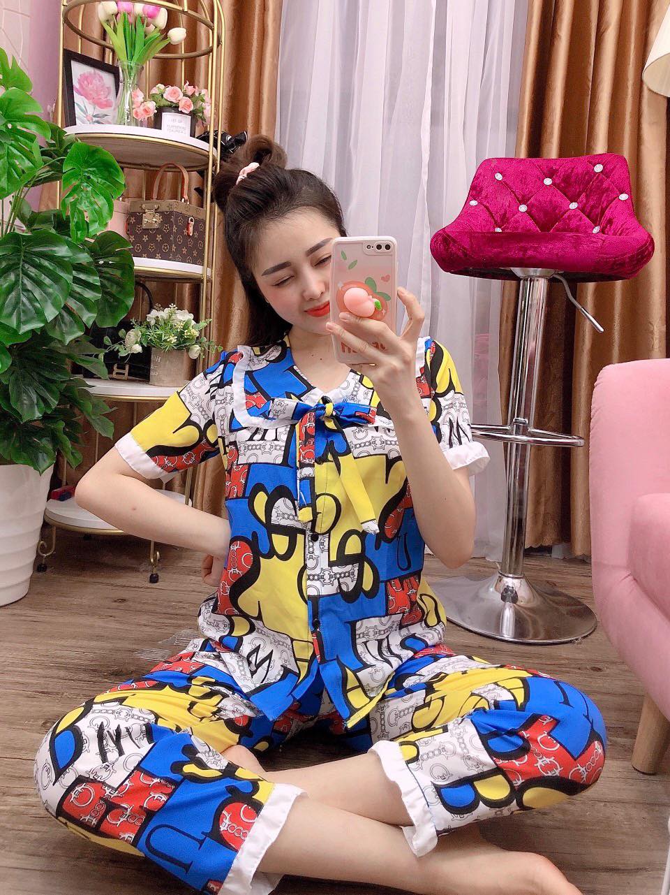 Đồ Bộ Mặc Nhà Kate Lụa Lập Thể