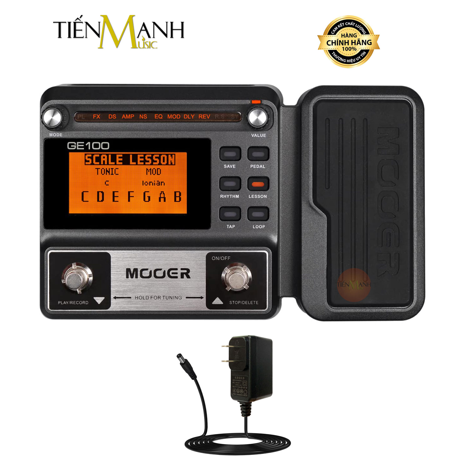 Phơ đàn guitar điện mooer ge100 - bàn đạp fuzz pedals effects electric