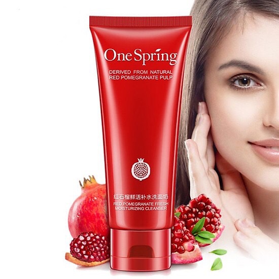 Sữa rửa mặt dưỡng ẩm sáng da one spring chiết xuất lựu đỏ 100g