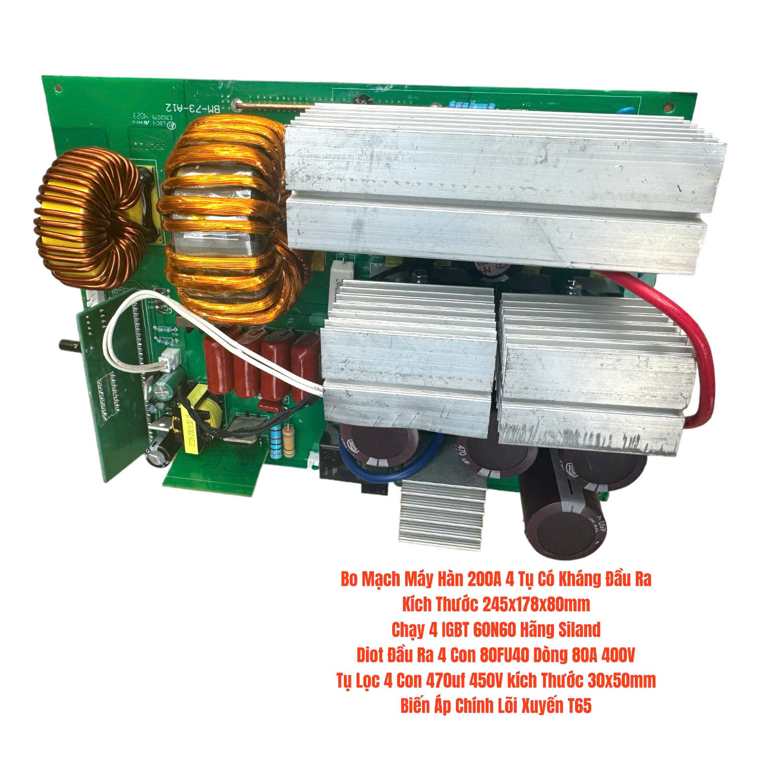 Bo Mạch Máy Hàn Kiểu 4 Tụ 4 IGBT Dòng 200A