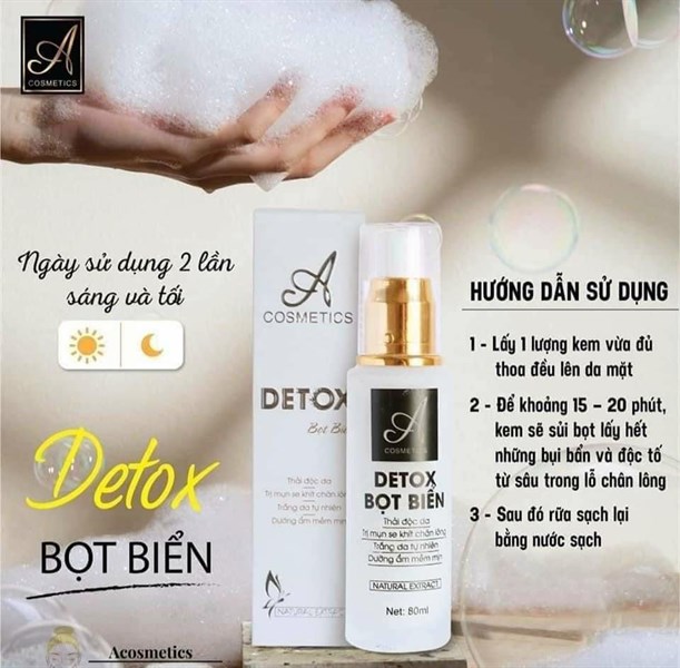 [HCM]Mặt nạ sủi bọt Detox Bọt Biển A comestic 80ml