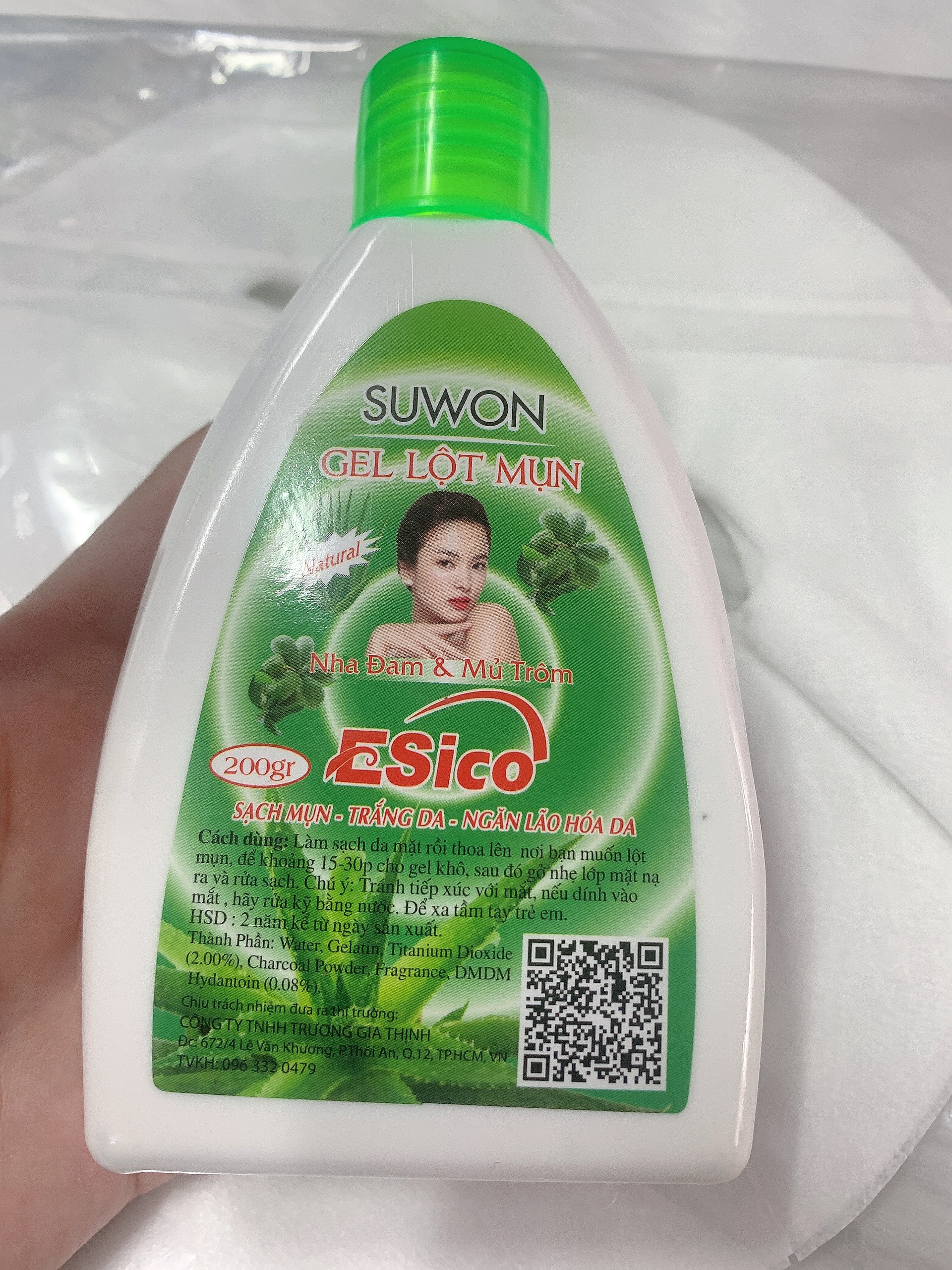 [HCM]Combo Lột mụn Nha đam Esico 200g + giấy