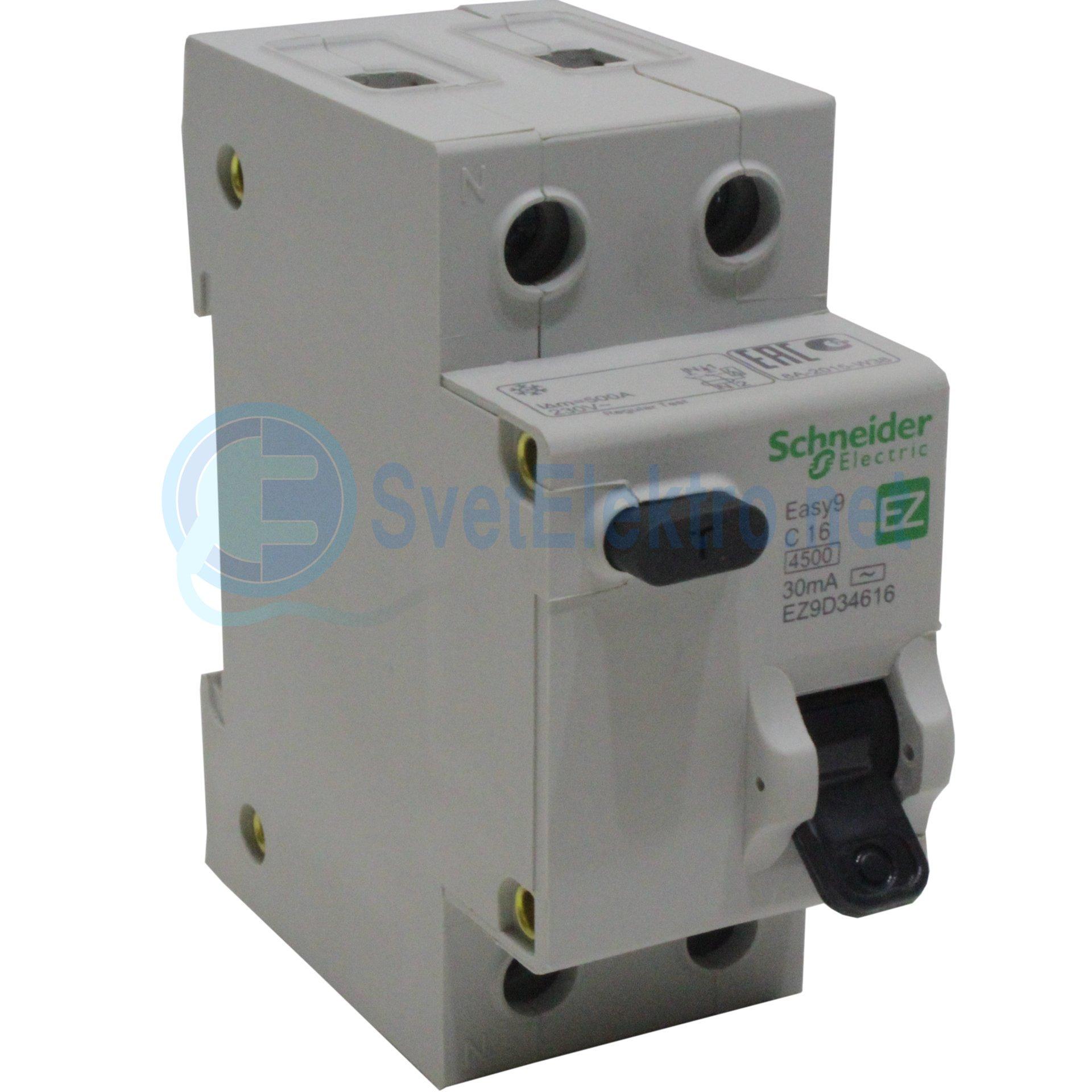 APTOMAT CHỐNG GIẬT RÒ RCBO SCHNEIDER EZ9D34616