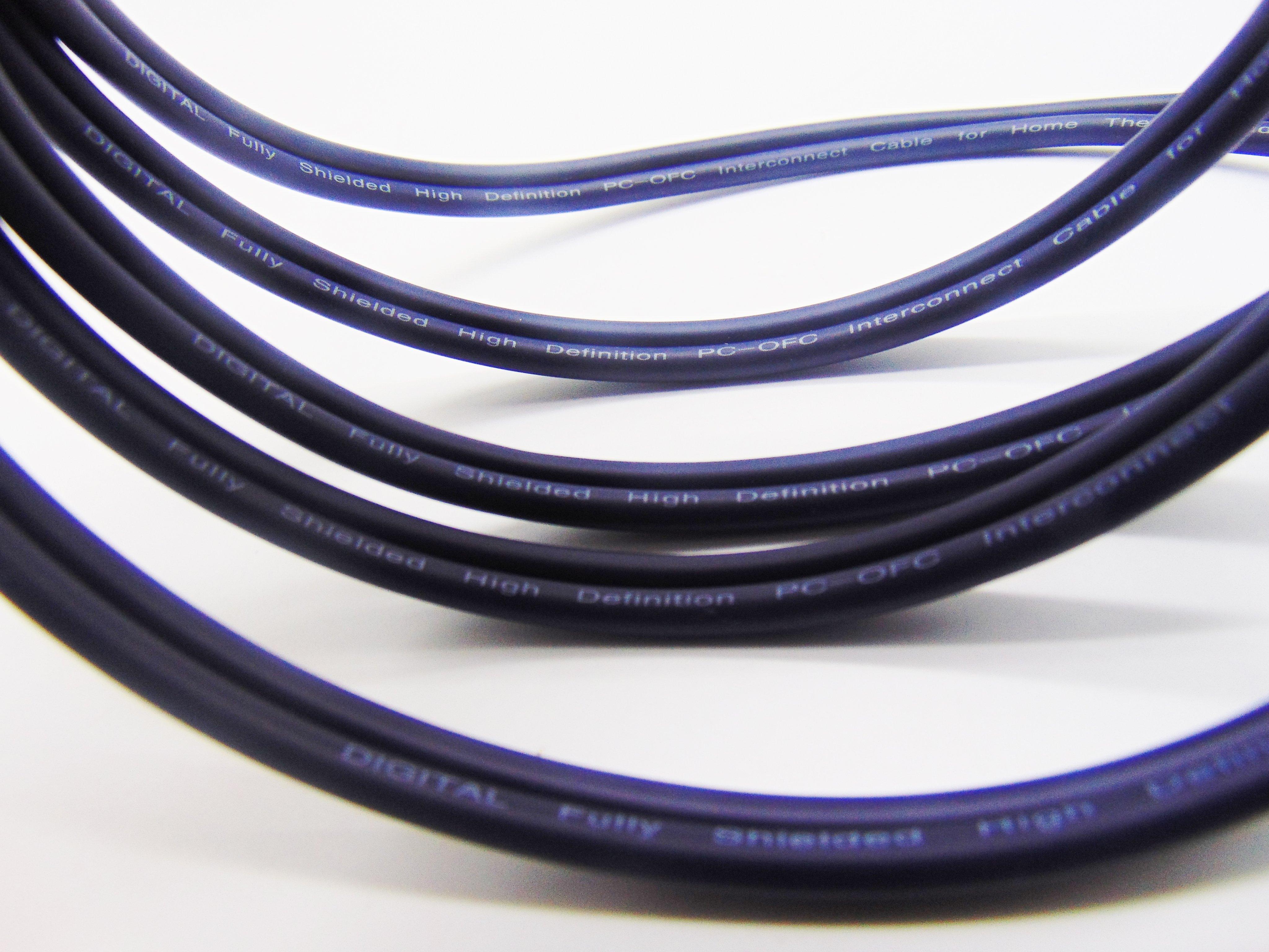 Dây 3.5mm ra 2 đầu RCA Liton USA (màu xanh)