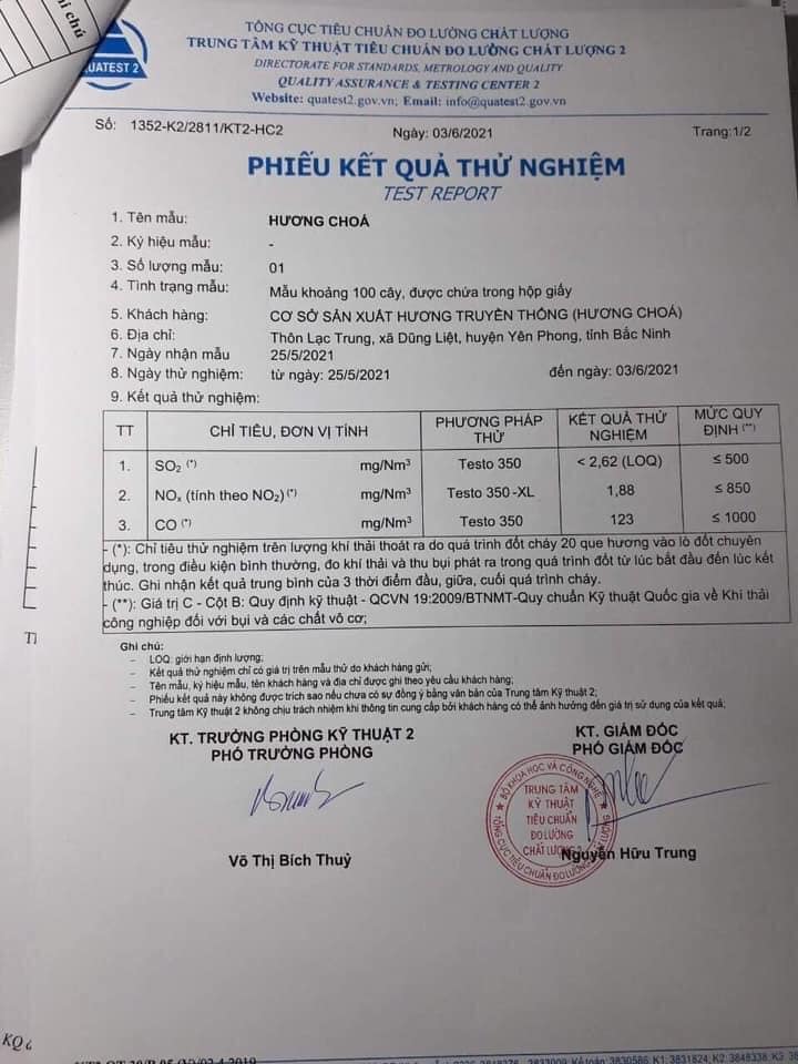 Hương đen làng Chóa (100 nén 40cm_ se tay )